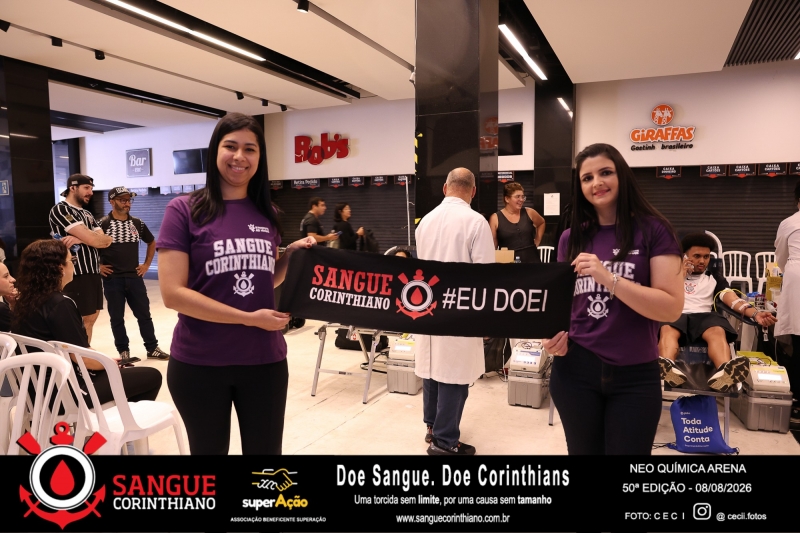 50º Edição - Campanha Sangue Corinthiano - Neo Quimíca Arena - 08 de Agosto 2026