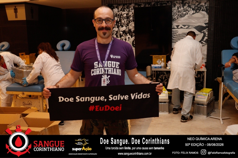50º Edição - Campanha Sangue Corinthiano - Neo Quimíca Arena - 08 de Agosto 2026