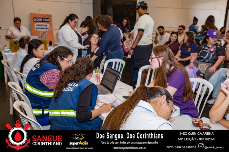 50º Edição - Campanha Sangue Corinthiano - Neo Quimíca Arena - 08 de Agosto 2026