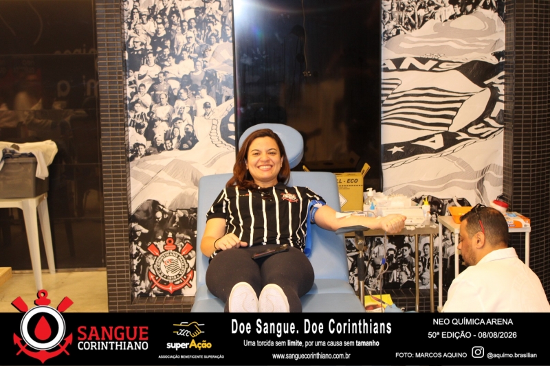 50º Edição - Campanha Sangue Corinthiano - Neo Quimíca Arena - 08 de Agosto 2026
