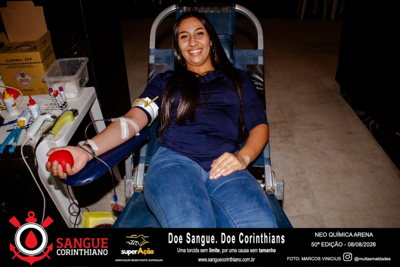 50º Edição - Campanha Sangue Corinthiano - Neo Quimíca Arena - 08 de Agosto 2026