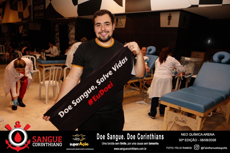 50º Edição - Campanha Sangue Corinthiano - Neo Quimíca Arena - 08 de Agosto 2026