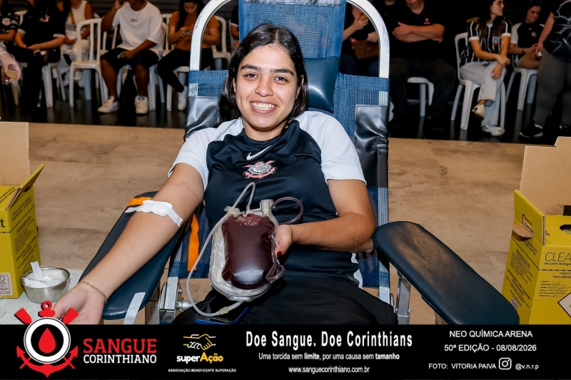 50º Edição - Campanha Sangue Corinthiano - Neo Quimíca Arena - 08 de Agosto 2026