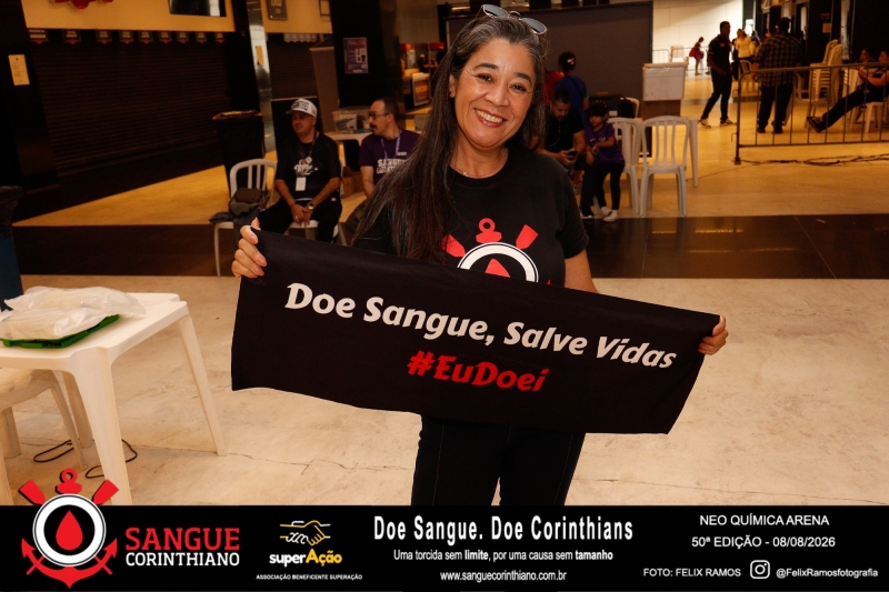 50º Edição - Campanha Sangue Corinthiano - Neo Quimíca Arena - 08 de Agosto 2026