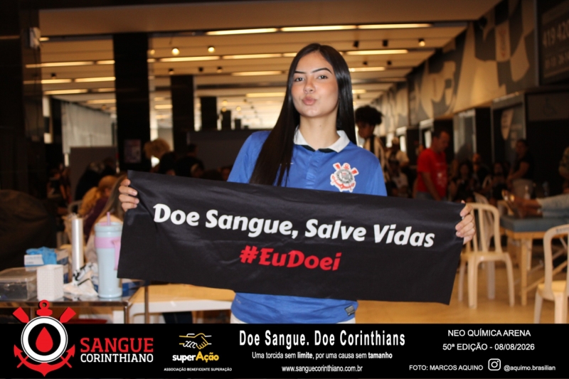50º Edição - Campanha Sangue Corinthiano - Neo Quimíca Arena - 08 de Agosto 2026