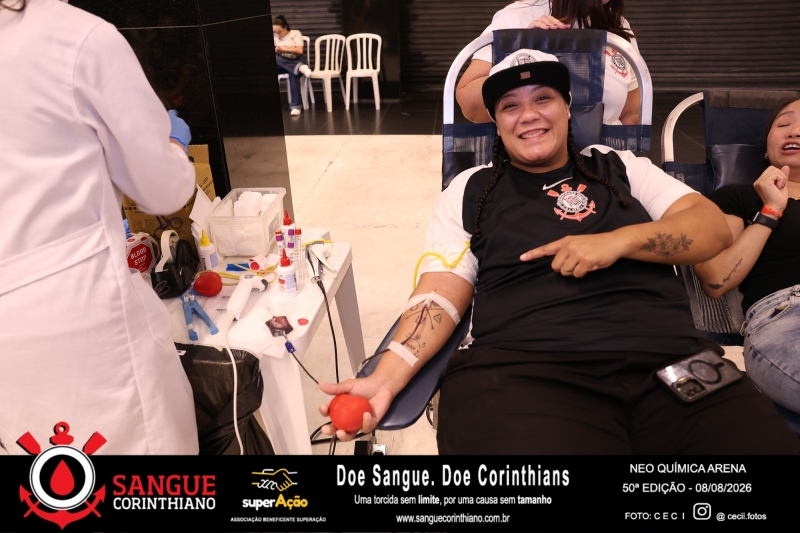 50º Edição - Campanha Sangue Corinthiano - Neo Quimíca Arena - 08 de Agosto 2026