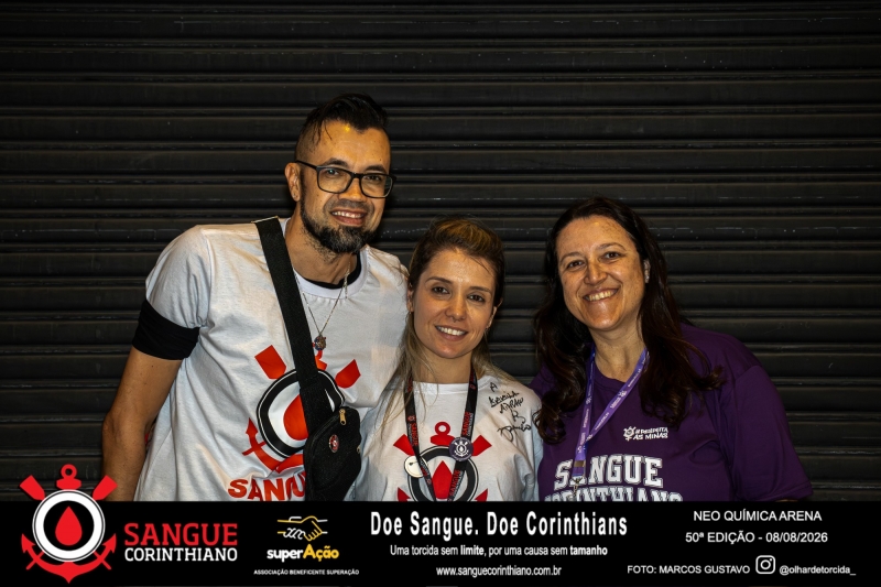 50º Edição - Campanha Sangue Corinthiano - Neo Quimíca Arena - 08 de Agosto 2026