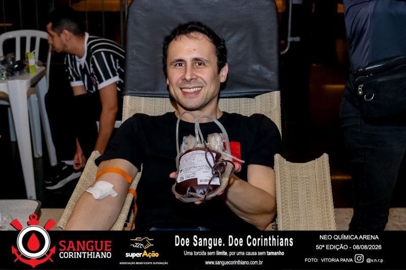 50º Edição - Campanha Sangue Corinthiano - Neo Quimíca Arena - 08 de Agosto 2026