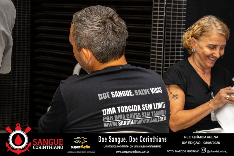50º Edição - Campanha Sangue Corinthiano - Neo Quimíca Arena - 08 de Agosto 2026