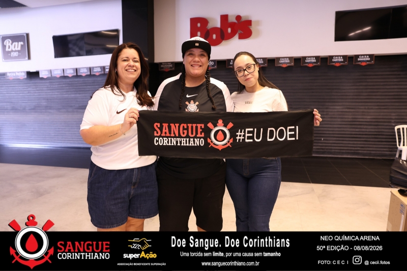 50º Edição - Campanha Sangue Corinthiano - Neo Quimíca Arena - 08 de Agosto 2026