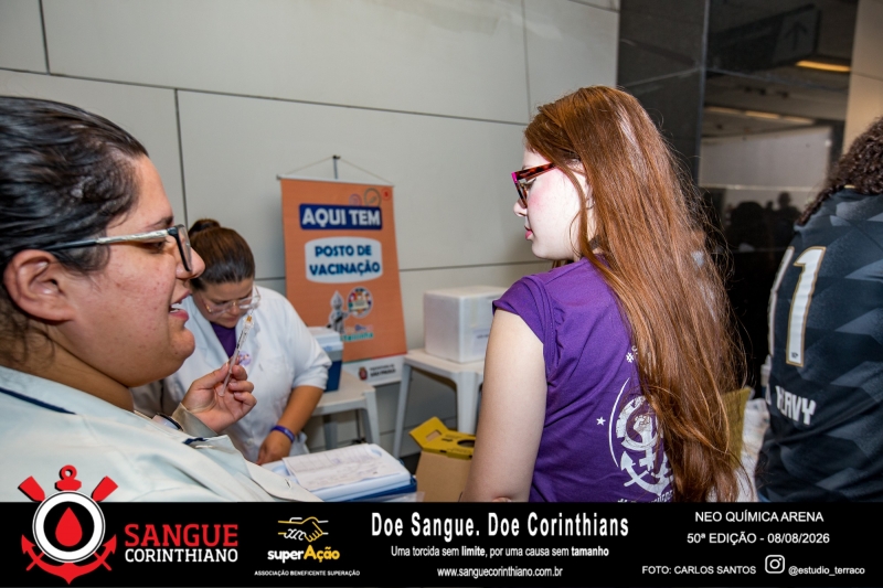50º Edição - Campanha Sangue Corinthiano - Neo Quimíca Arena - 08 de Agosto 2026