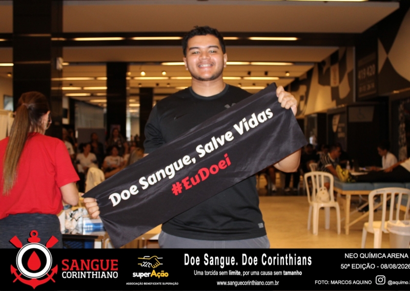 50º Edição - Campanha Sangue Corinthiano - Neo Quimíca Arena - 08 de Agosto 2026