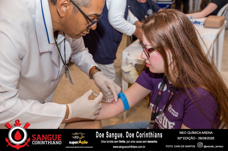 50º Edição - Campanha Sangue Corinthiano - Neo Quimíca Arena - 08 de Agosto 2026