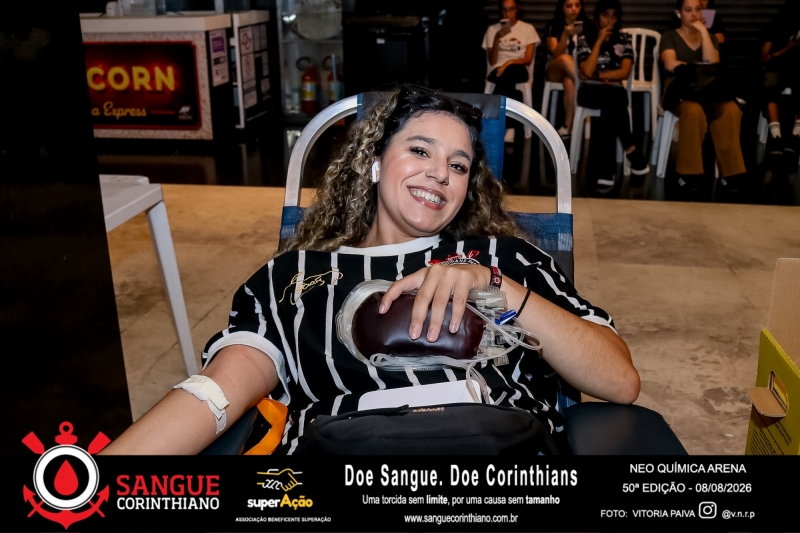 50º Edição - Campanha Sangue Corinthiano - Neo Quimíca Arena - 08 de Agosto 2026