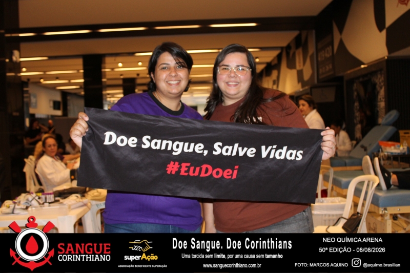 50º Edição - Campanha Sangue Corinthiano - Neo Quimíca Arena - 08 de Agosto 2026