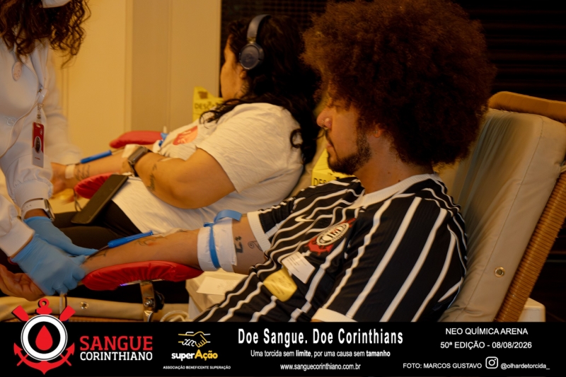 50º Edição - Campanha Sangue Corinthiano - Neo Quimíca Arena - 08 de Agosto 2026