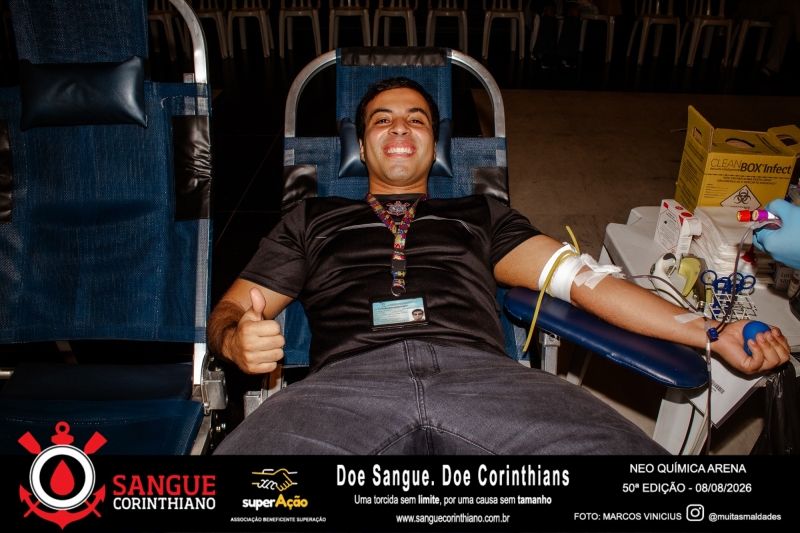 50º Edição - Campanha Sangue Corinthiano - Neo Quimíca Arena - 08 de Agosto 2026