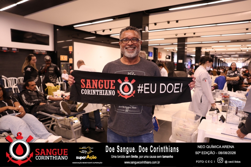 50º Edição - Campanha Sangue Corinthiano - Neo Quimíca Arena - 08 de Agosto 2026