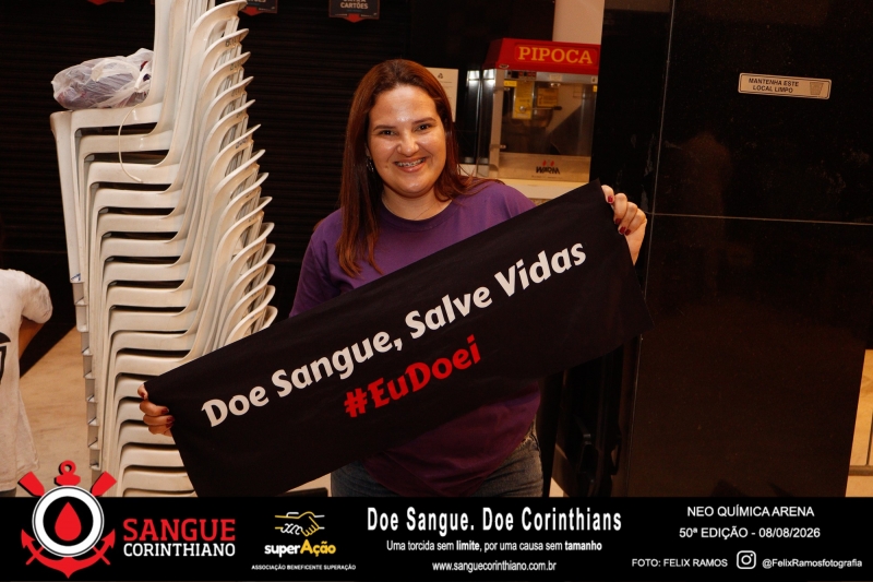 50º Edição - Campanha Sangue Corinthiano - Neo Quimíca Arena - 08 de Agosto 2026