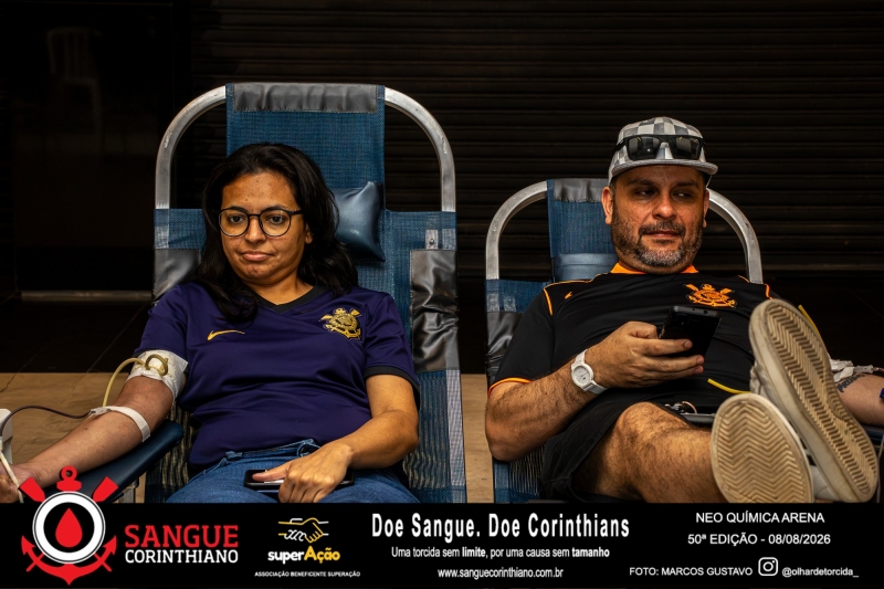 50º Edição - Campanha Sangue Corinthiano - Neo Quimíca Arena - 08 de Agosto 2026