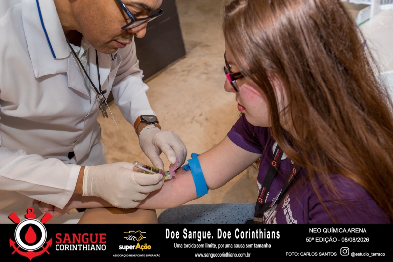 50º Edição - Campanha Sangue Corinthiano - Neo Quimíca Arena - 08 de Agosto 2026