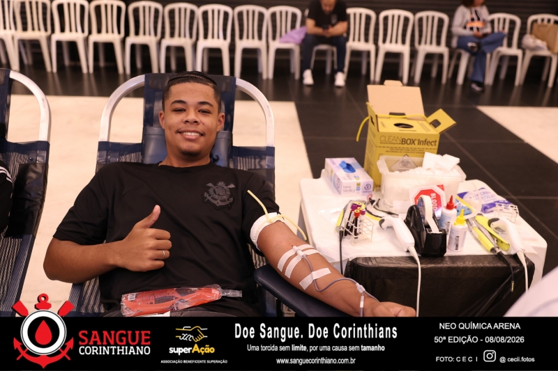 50º Edição - Campanha Sangue Corinthiano - Neo Quimíca Arena - 08 de Agosto 2026