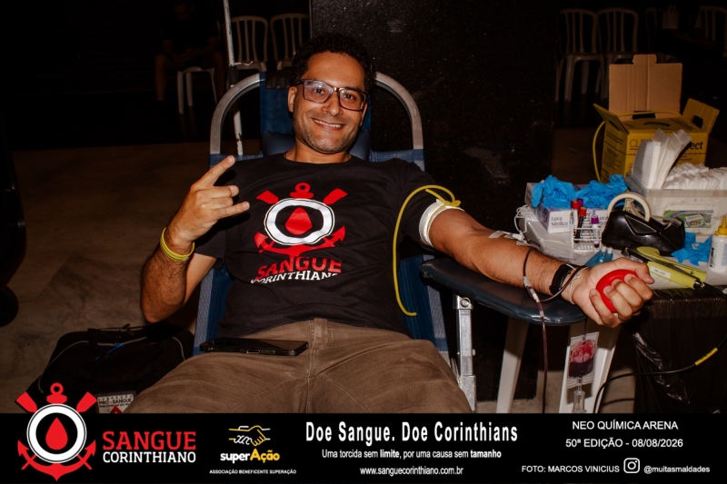 50º Edição - Campanha Sangue Corinthiano - Neo Quimíca Arena - 08 de Agosto 2026