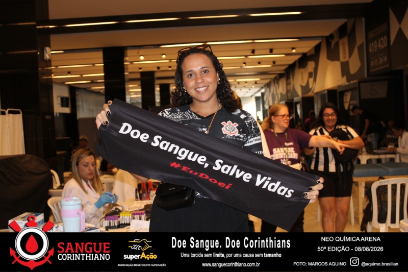 50º Edição - Campanha Sangue Corinthiano - Neo Quimíca Arena - 08 de Agosto 2026