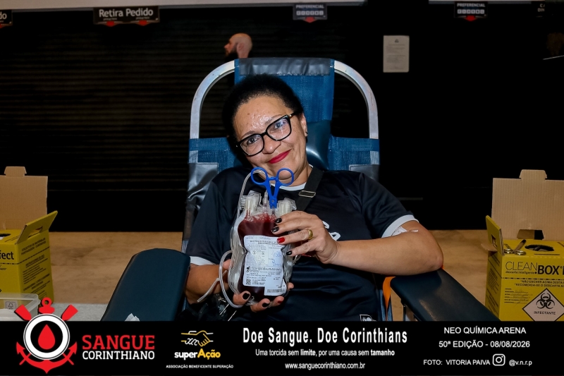 50º Edição - Campanha Sangue Corinthiano - Neo Quimíca Arena - 08 de Agosto 2026