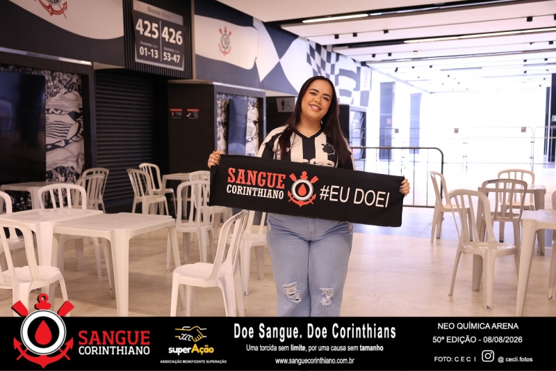 50º Edição - Campanha Sangue Corinthiano - Neo Quimíca Arena - 08 de Agosto 2026