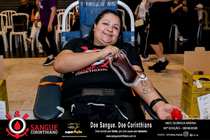 50º Edição - Campanha Sangue Corinthiano - Neo Quimíca Arena - 08 de Agosto 2026