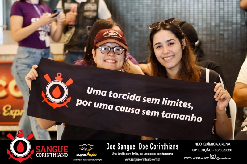 50º Edição - Campanha Sangue Corinthiano - Neo Quimíca Arena - 08 de Agosto 2026