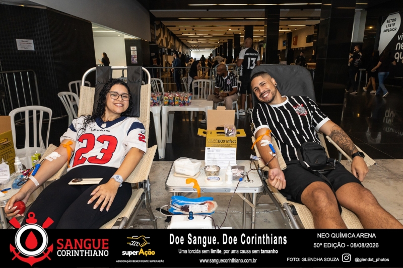 50º Edição - Campanha Sangue Corinthiano - Neo Quimíca Arena - 08 de Agosto 2026
