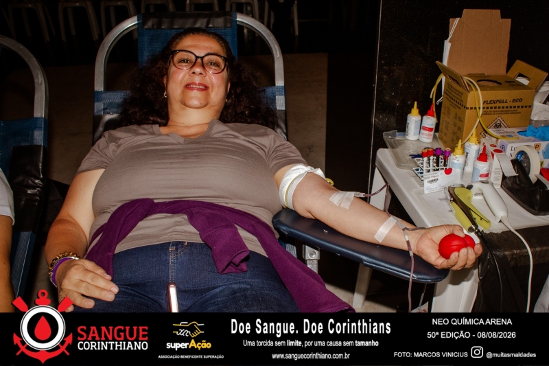 50º Edição - Campanha Sangue Corinthiano - Neo Quimíca Arena - 08 de Agosto 2026