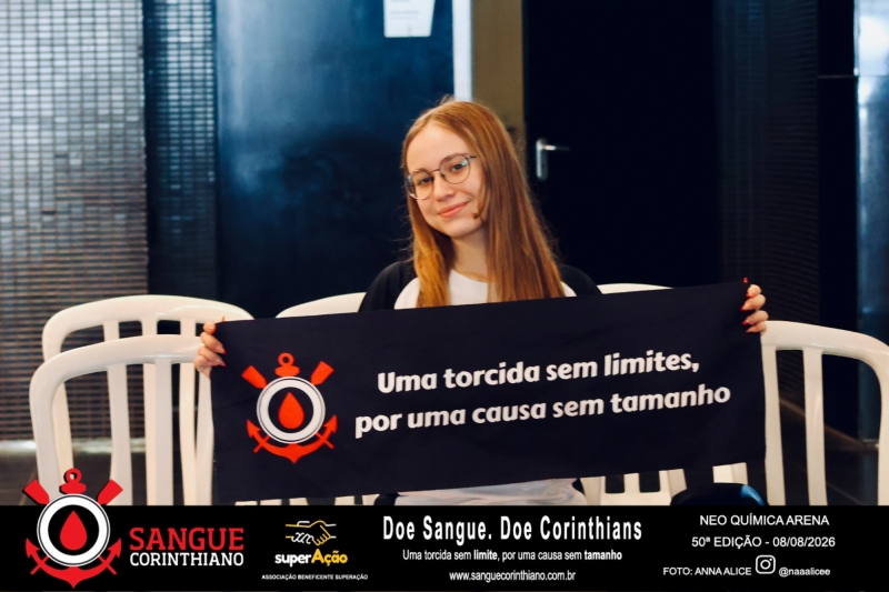 50º Edição - Campanha Sangue Corinthiano - Neo Quimíca Arena - 08 de Agosto 2026