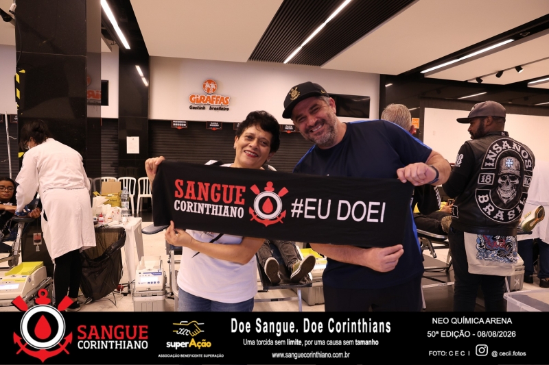 50º Edição - Campanha Sangue Corinthiano - Neo Quimíca Arena - 08 de Agosto 2026