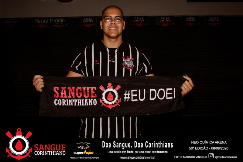 50º Edição - Campanha Sangue Corinthiano - Neo Quimíca Arena - 08 de Agosto 2026