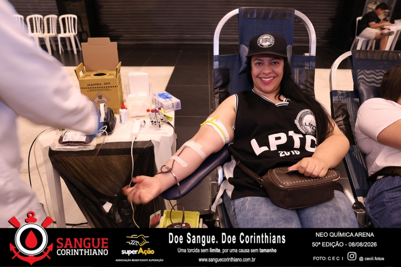 50º Edição - Campanha Sangue Corinthiano - Neo Quimíca Arena - 08 de Agosto 2026