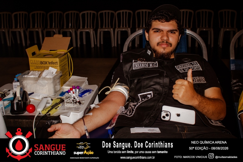 50º Edição - Campanha Sangue Corinthiano - Neo Quimíca Arena - 08 de Agosto 2026