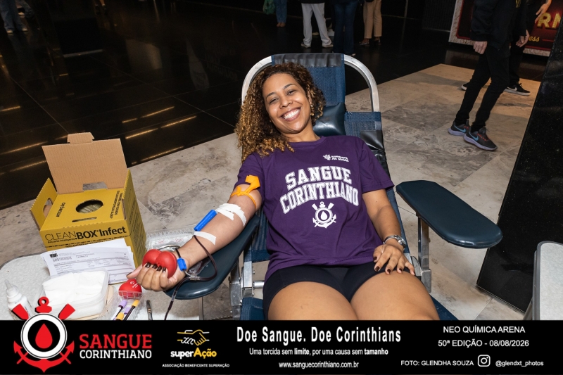 50º Edição - Campanha Sangue Corinthiano - Neo Quimíca Arena - 08 de Agosto 2026