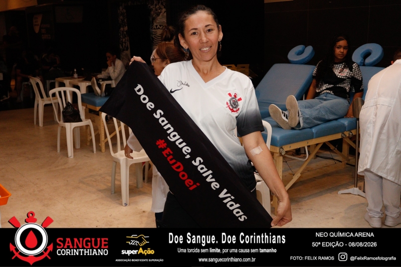 50º Edição - Campanha Sangue Corinthiano - Neo Quimíca Arena - 08 de Agosto 2026
