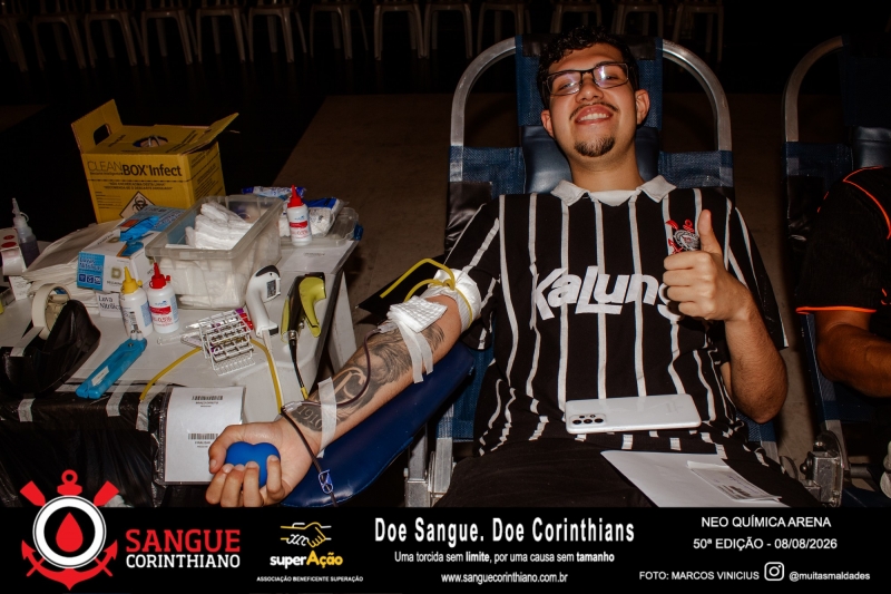 50º Edição - Campanha Sangue Corinthiano - Neo Quimíca Arena - 08 de Agosto 2026