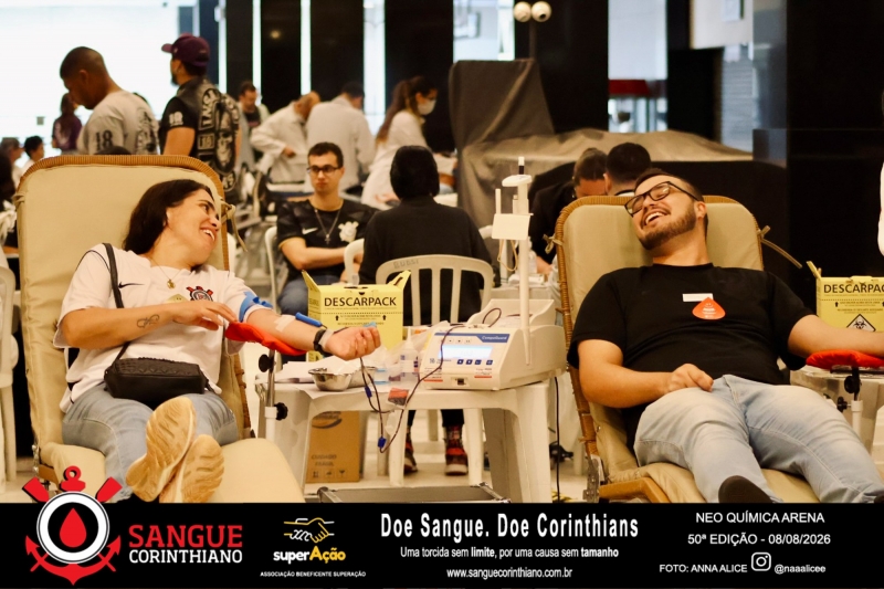 50º Edição - Campanha Sangue Corinthiano - Neo Quimíca Arena - 08 de Agosto 2026