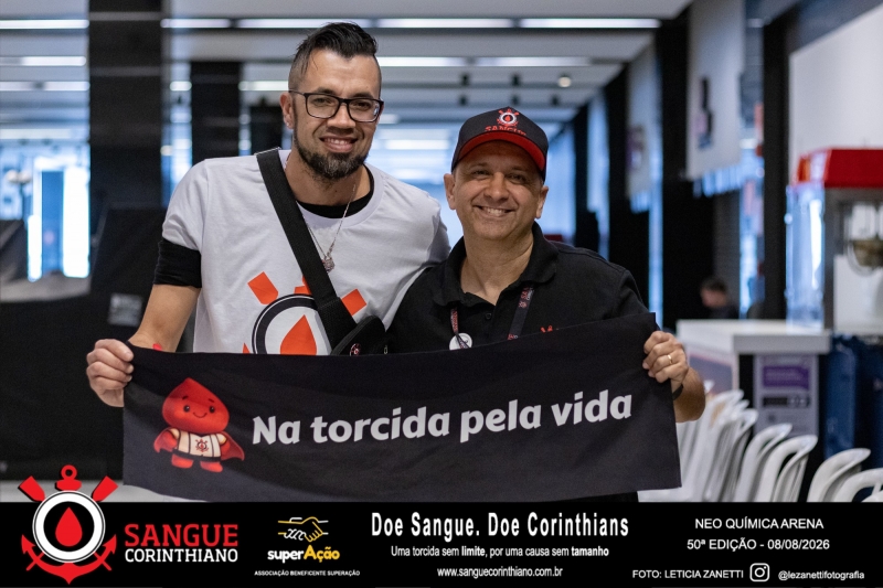 50º Edição - Campanha Sangue Corinthiano - Neo Quimíca Arena - 08 de Agosto 2026