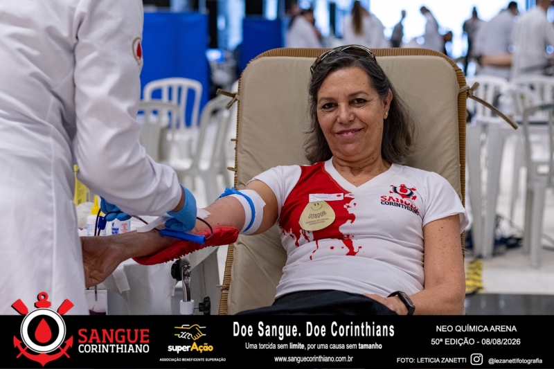 50º Edição - Campanha Sangue Corinthiano - Neo Quimíca Arena - 08 de Agosto 2026