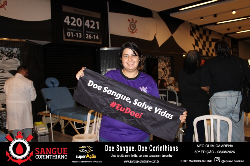 50º Edição - Campanha Sangue Corinthiano - Neo Quimíca Arena - 08 de Agosto 2026