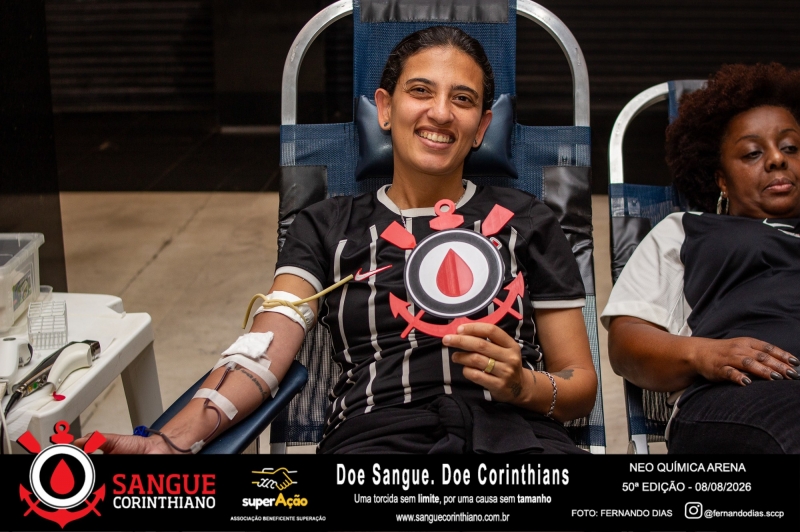 50º Edição - Campanha Sangue Corinthiano - Neo Quimíca Arena - 08 de Agosto 2026