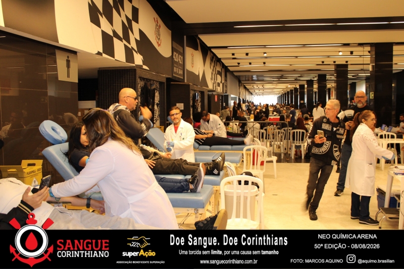 50º Edição - Campanha Sangue Corinthiano - Neo Quimíca Arena - 08 de Agosto 2026