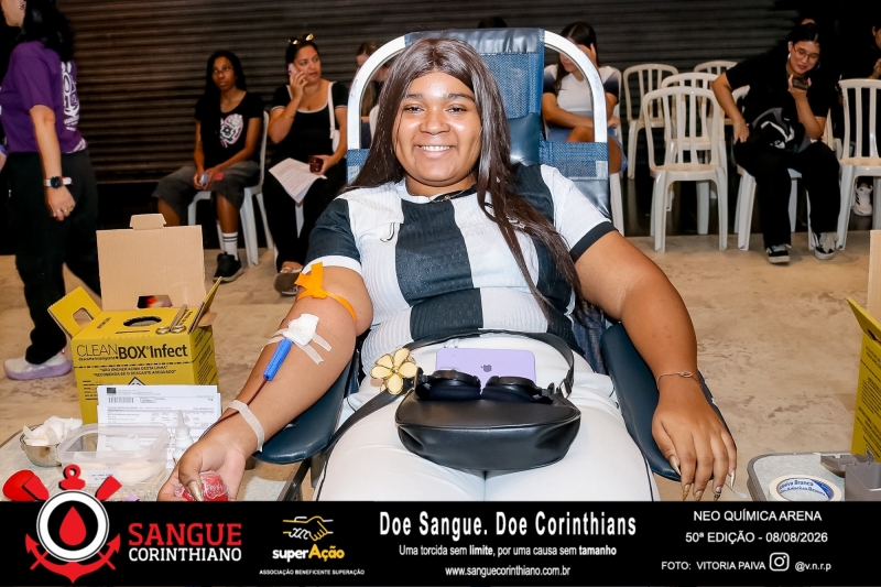 50º Edição - Campanha Sangue Corinthiano - Neo Quimíca Arena - 08 de Agosto 2026