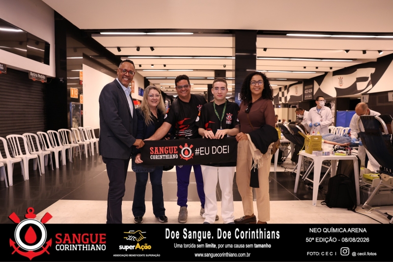 50º Edição - Campanha Sangue Corinthiano - Neo Quimíca Arena - 08 de Agosto 2026